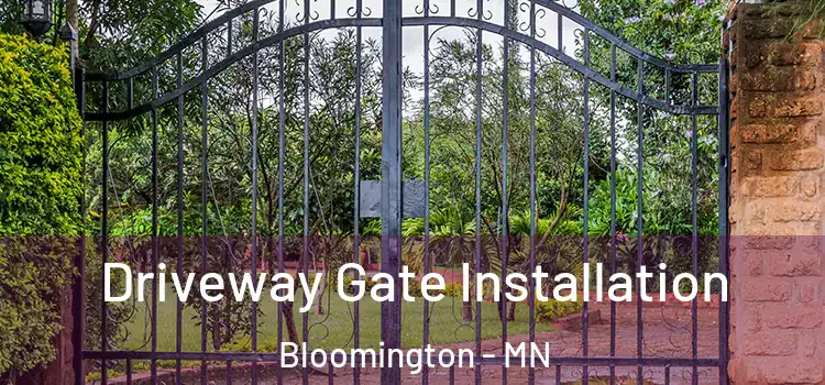 Driveway Gate Installation Bloomington - MN